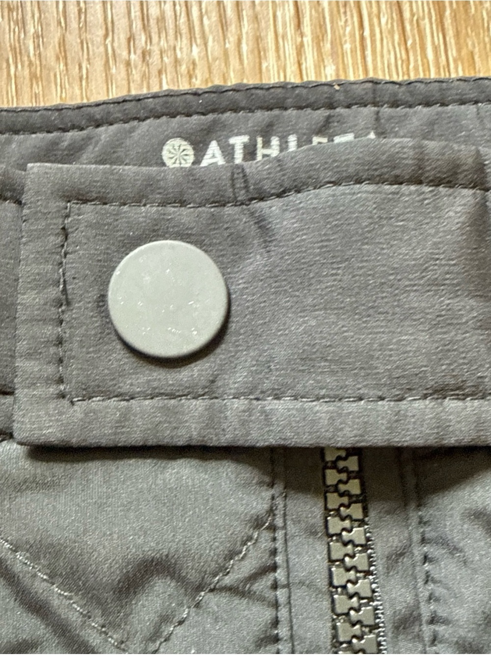 Athleta Toasty Buns Insulated Skirt Size 6 Black Quilted Women Winter - Picture 3 of 13
